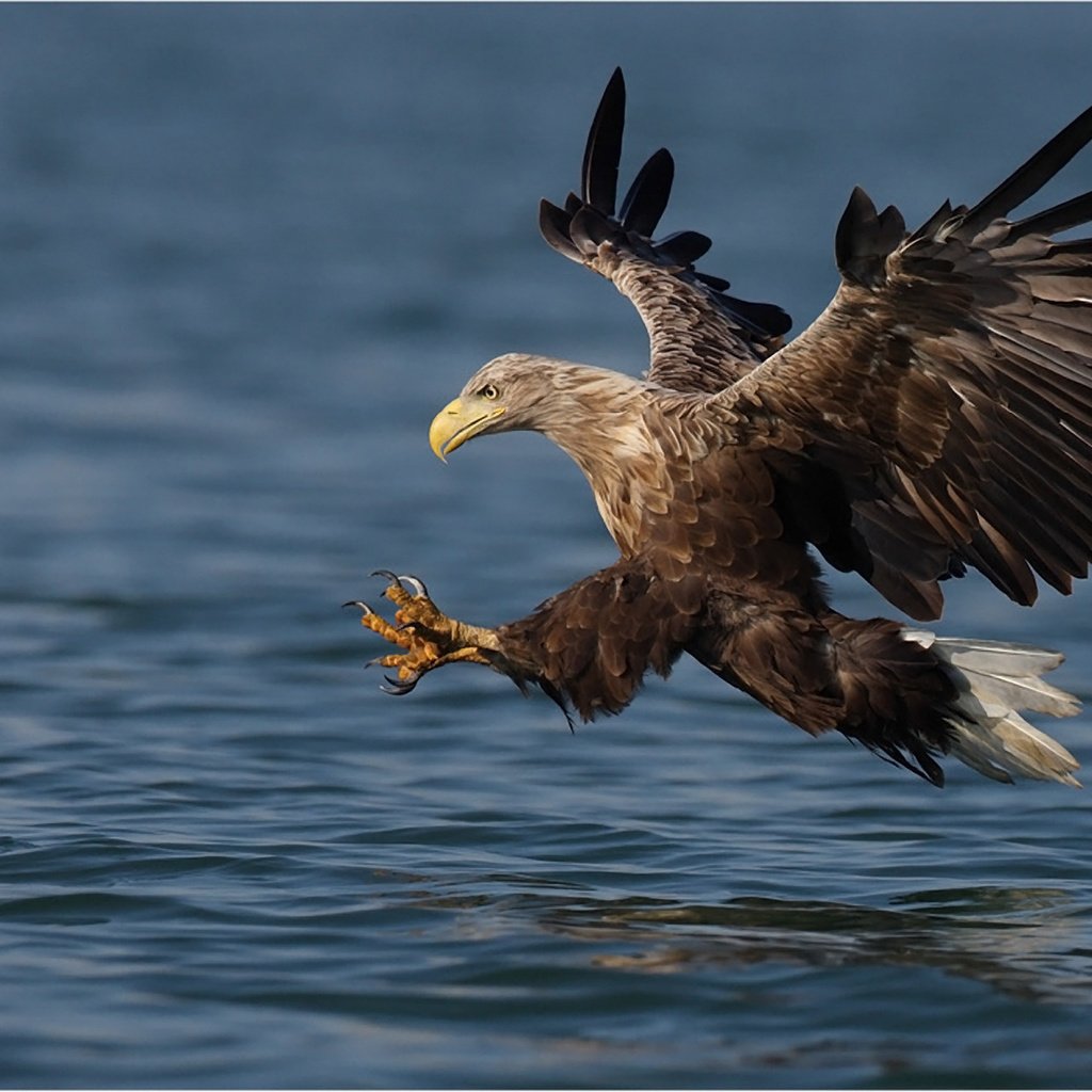 Обои вода, полет, крылья, орел, птица, взмах, water, flight, wings, eagle, bird, stroke разрешение 1920x1281 Загрузить