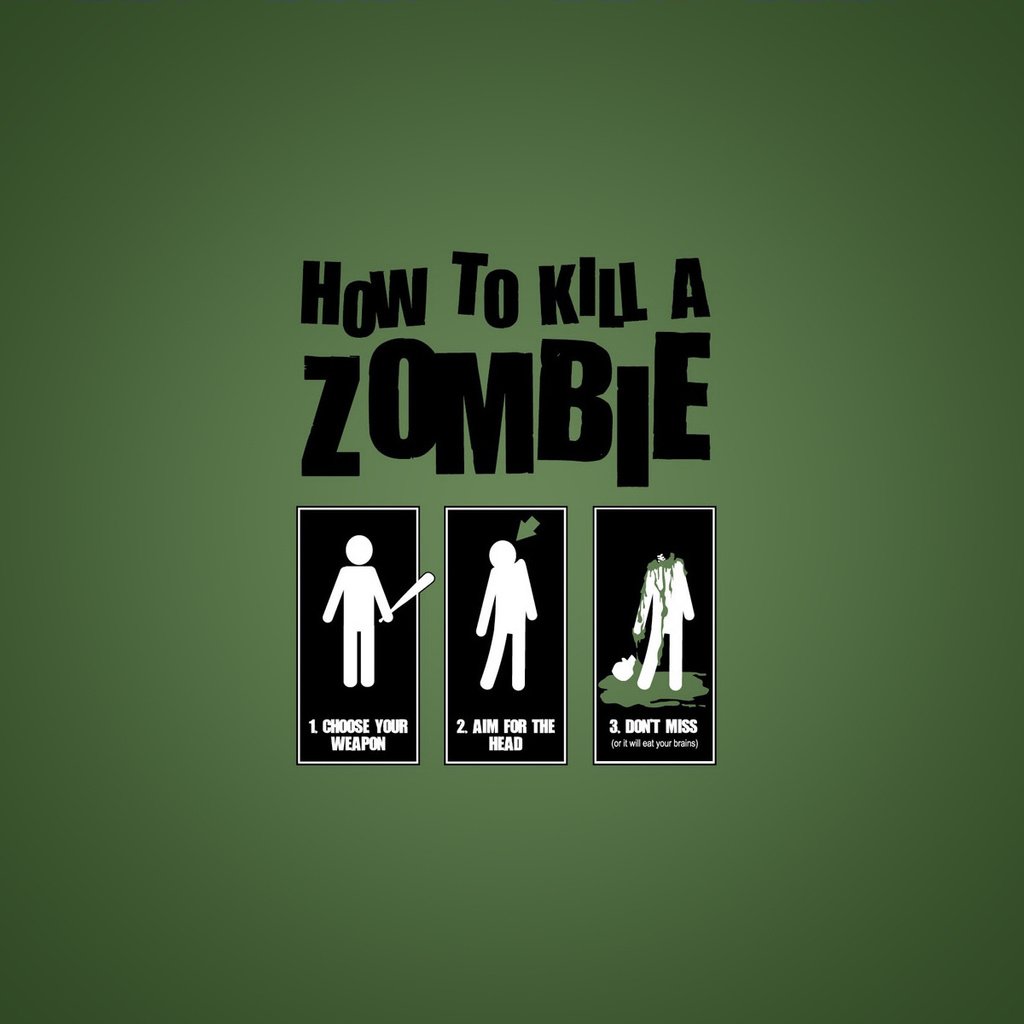 Обои how to kill zombie, как убить зомби, how to kill a zombie разрешение 1920x1200 Загрузить