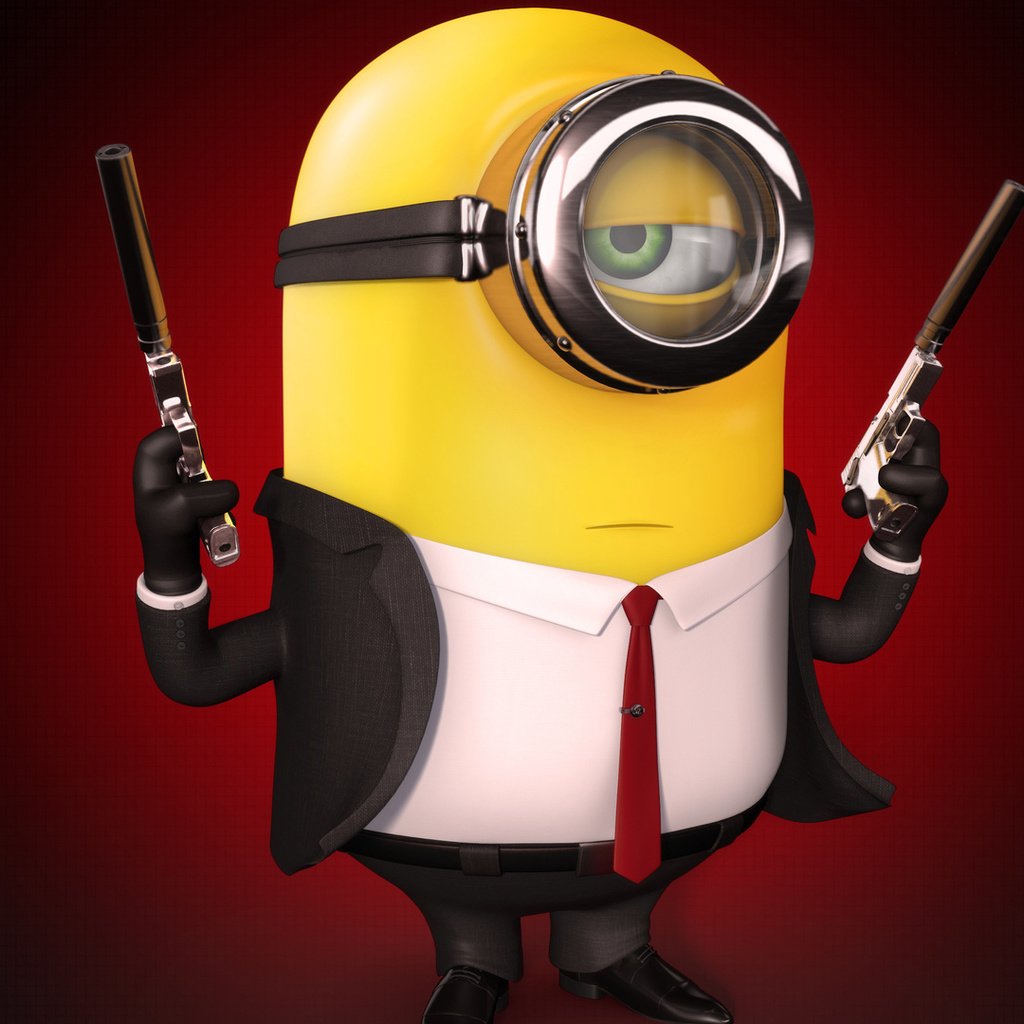 Обои минимализм, миньон, silverballer, хитман, minimalism, minion, hitman разрешение 1920x1080 Загрузить