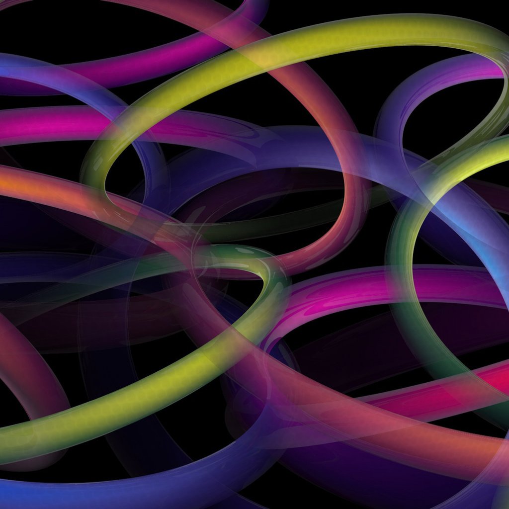 Обои разноцветные, кольца, 3d абстракция, colorful, ring, 3d abstract разрешение 1920x1200 Загрузить