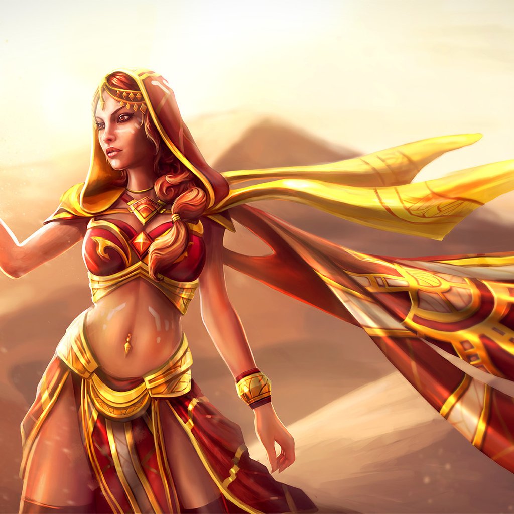 Обои арт, пустыня, плащ, dota 2, lina, art, desert, cloak разрешение 1920x1080 Загрузить