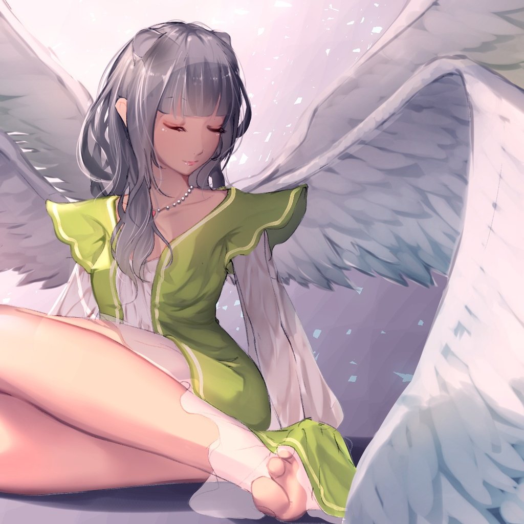 Обои арт, девушка, крылья, аниме, ангел, art, girl, wings, anime, angel разрешение 1920x1080 Загрузить