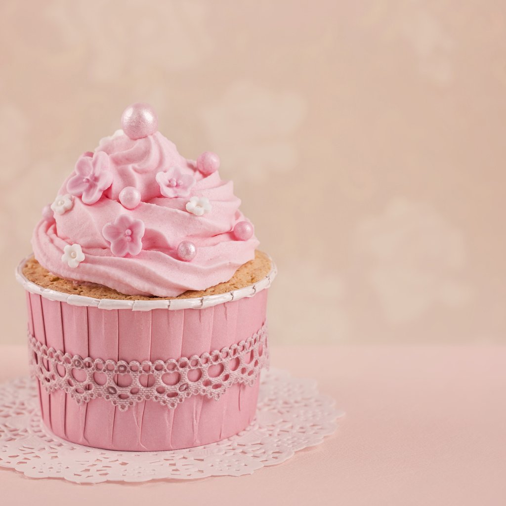Обои pink-delicate-baby-cupcake разрешение 5435x3691 Загрузить