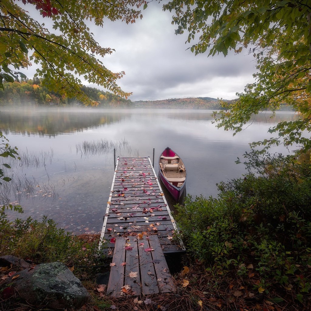 Обои озеро, мост, лодка, lake, bridge, boat разрешение 2048x1300 Загрузить