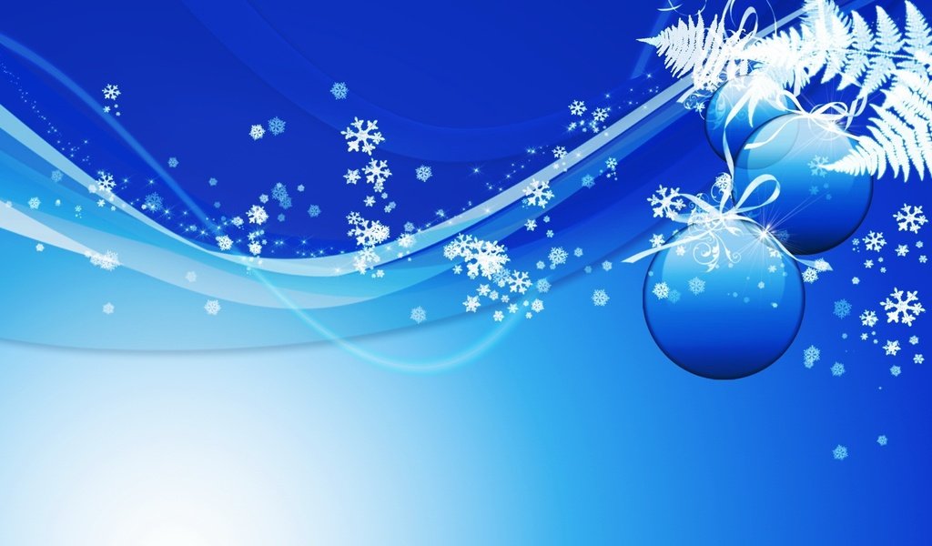 Обои новый год, шары, снежинки, синий, new year, balls, snowflakes, blue разрешение 1920x1200 Загрузить