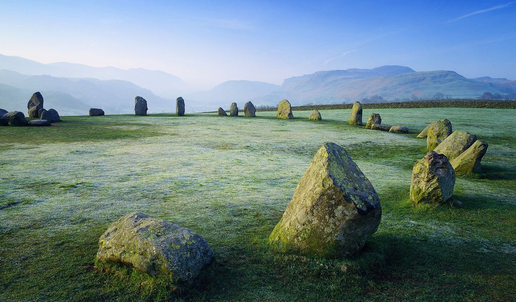 Обои горы, камни, поляна, кромлех, mountains, stones, glade, the cromlech разрешение 1920x1200 Загрузить