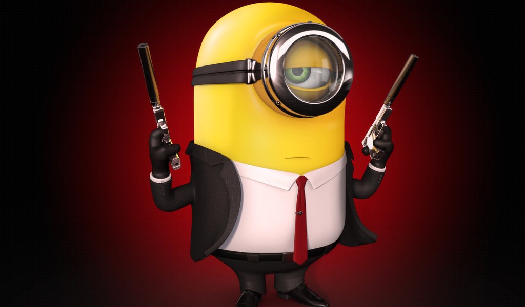 Обои минимализм, миньон, silverballer, хитман, minimalism, minion, hitman разрешение 1920x1080 Загрузить