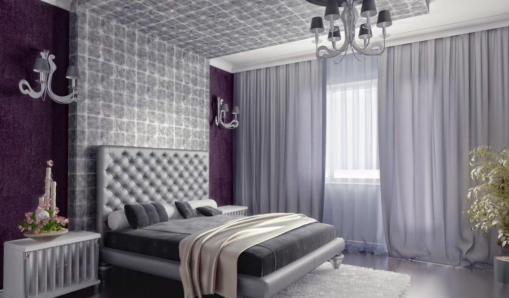 Обои стиль, интерьер, дизайн, спальня, style, interior, design, bedroom разрешение 2880x1800 Загрузить