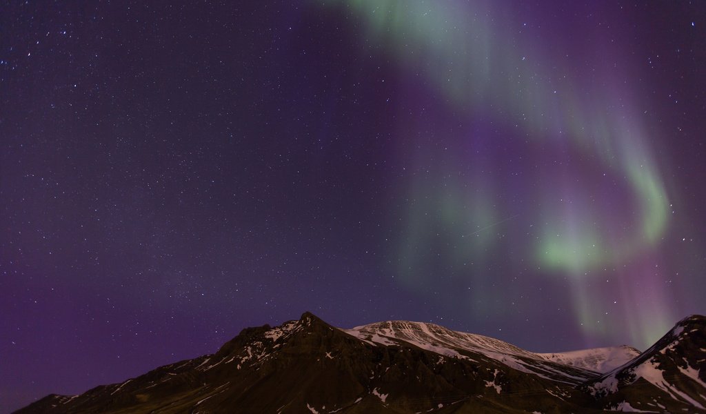 Обои ночь, горы, звезды, северное сияние, исландия, night, mountains, stars, northern lights, iceland разрешение 2048x1365 Загрузить