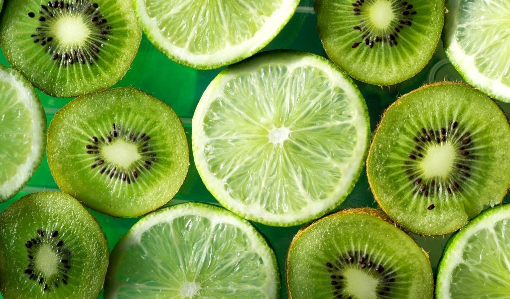 Обои зелёный, фрукты, лайм, киви, green, fruit, lime, kiwi разрешение 2600x1755 Загрузить