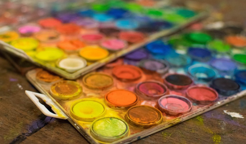 Обои цвета, краски, рисование, акварель, color, paint, drawing, watercolor разрешение 3840x2400 Загрузить
