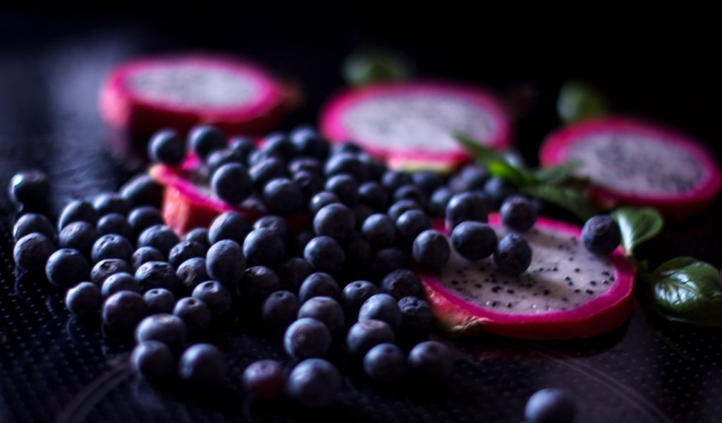 Обои фрукты, ягоды, черника, питайя, fruit, berries, blueberries, pitaya разрешение 5408x3479 Загрузить