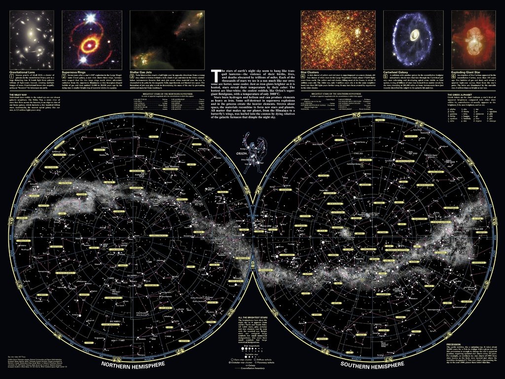 Обои карта, наука, созвездий, небосвода, map, science, constellations, sky разрешение 6000x4476 Загрузить