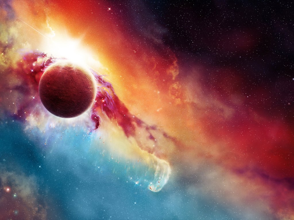 Обои космос, разноцветный, space, colorful разрешение 2560x1600 Загрузить