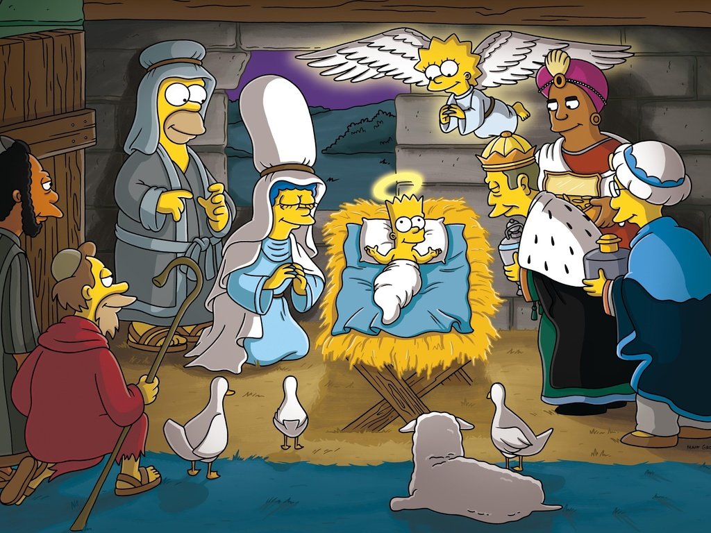 Обои рождество, симпсоны, барт, christmas, the simpsons, bart разрешение 2560x1600 Загрузить