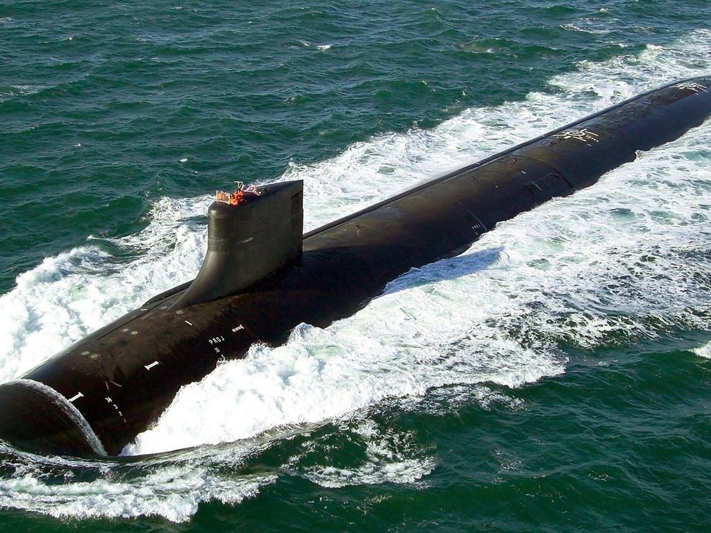 Обои волны, море, лодка, армия, поверхность, подводная, курс, wave, sea, boat, army, surface, underwater, course разрешение 1920x1080 Загрузить