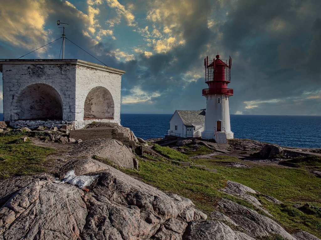 Обои маяк, побережье, норвегия, lighthouse, coast, norway разрешение 4096x2731 Загрузить