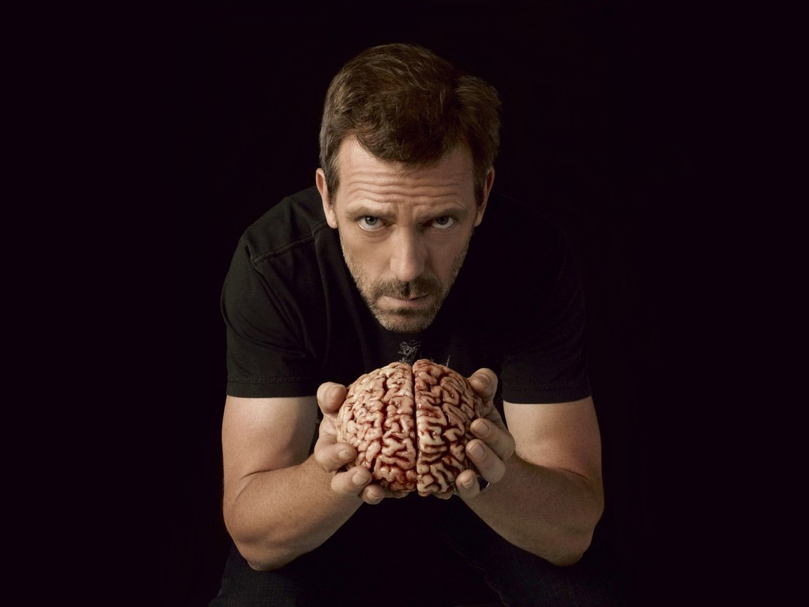 Обои черный, мужчина, вгляд, доктор хаус, мозг, black, male, peer, dr. house, brain разрешение 3040x1900 Загрузить