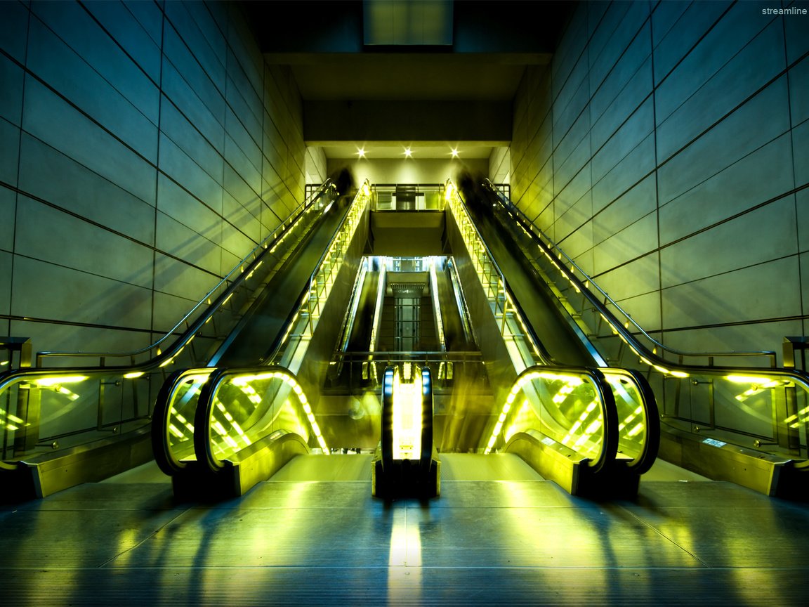 Обои свет, эскалатор, streamline, ladyrapid, light, escalator разрешение 1920x1200 Загрузить