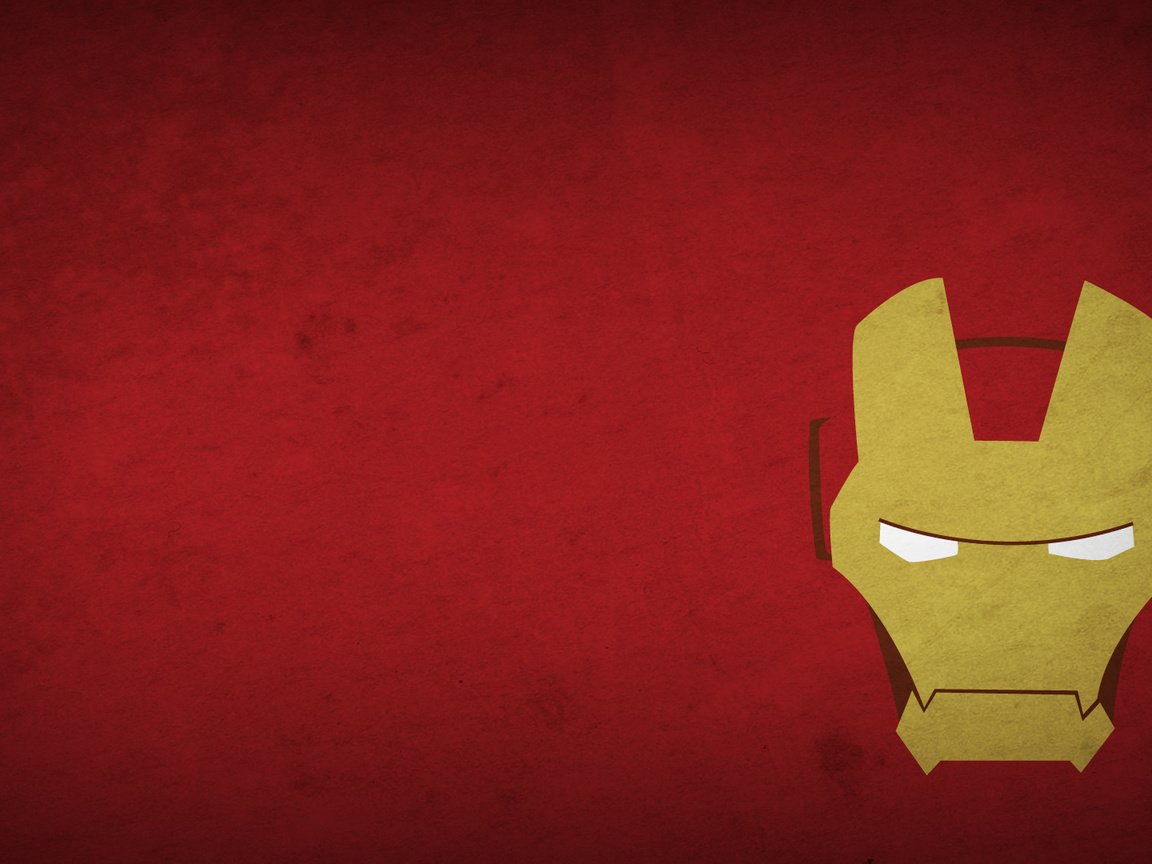 Обои рисунок, минимализм, железный человек, минимаизм, figure, minimalism, iron man разрешение 1920x1080 Загрузить