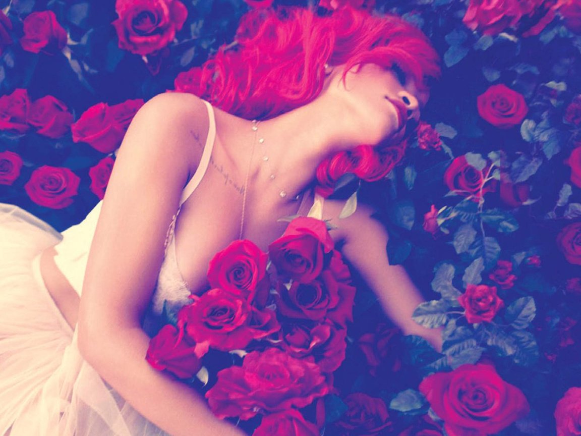 Обои розы, тату, певица, рианна, roses, tattoo, singer, rihanna разрешение 1920x1080 Загрузить