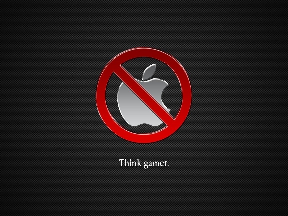 Обои think gamer, world apple, эппл, apple разрешение 1920x1200 Загрузить