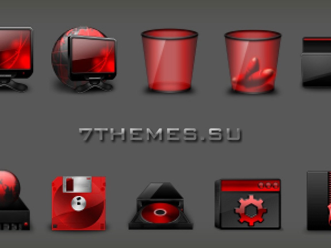 Обои иконки для windows 7 iconpackager.red icons, icons for windows 7 iconpackager.red icons разрешение 1976x1112 Загрузить