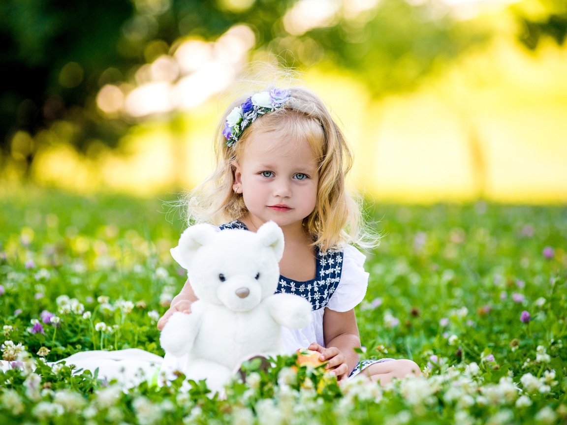 Обои цветы, зелень, лето, мишка, девочка, игрушка, ребенок, малышка, flowers, greens, summer, bear, girl, toy, child, baby разрешение 3300x2203 Загрузить