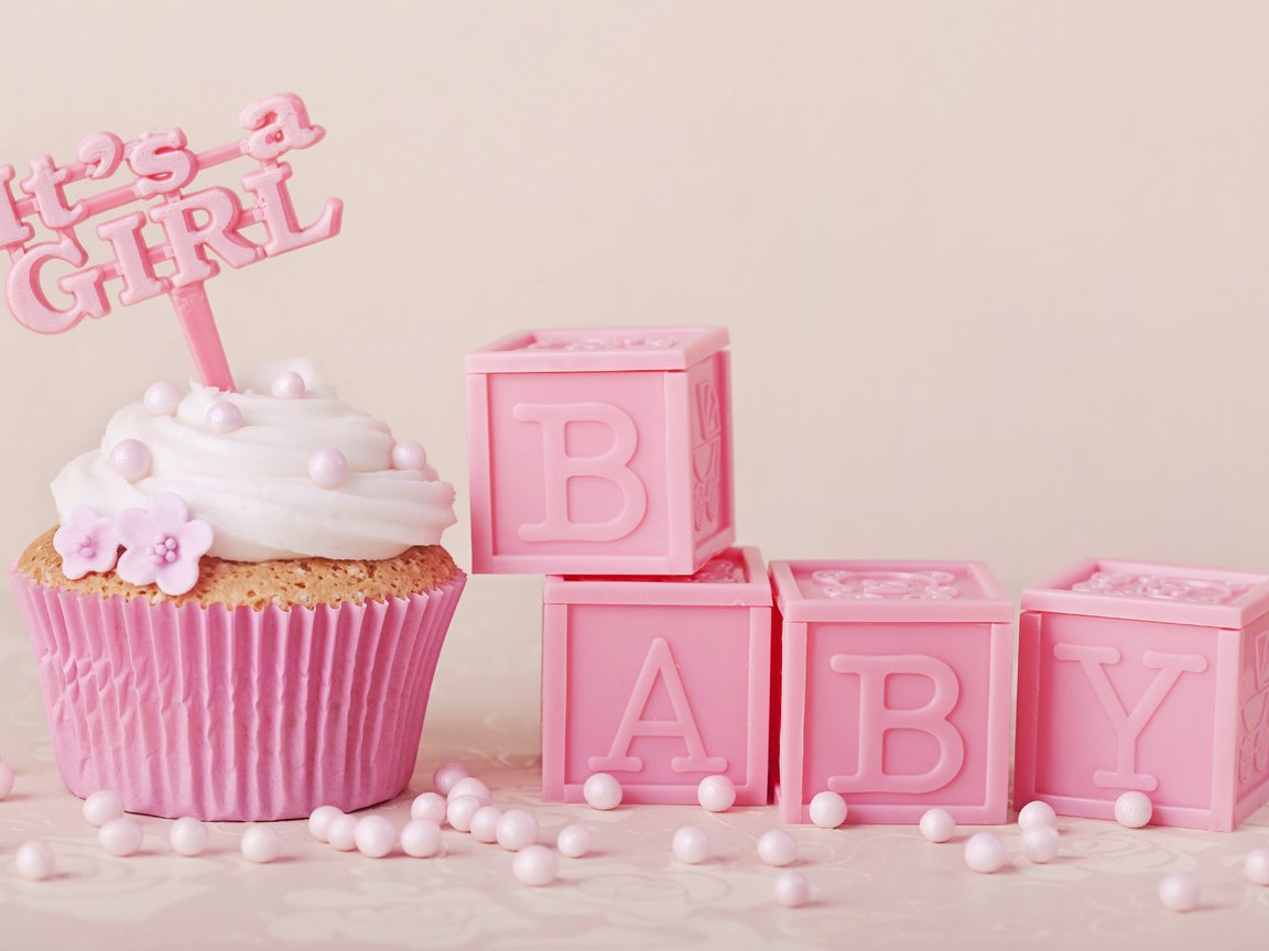 Обои pink-delicate-baby-cupcake разрешение 5616x3744 Загрузить