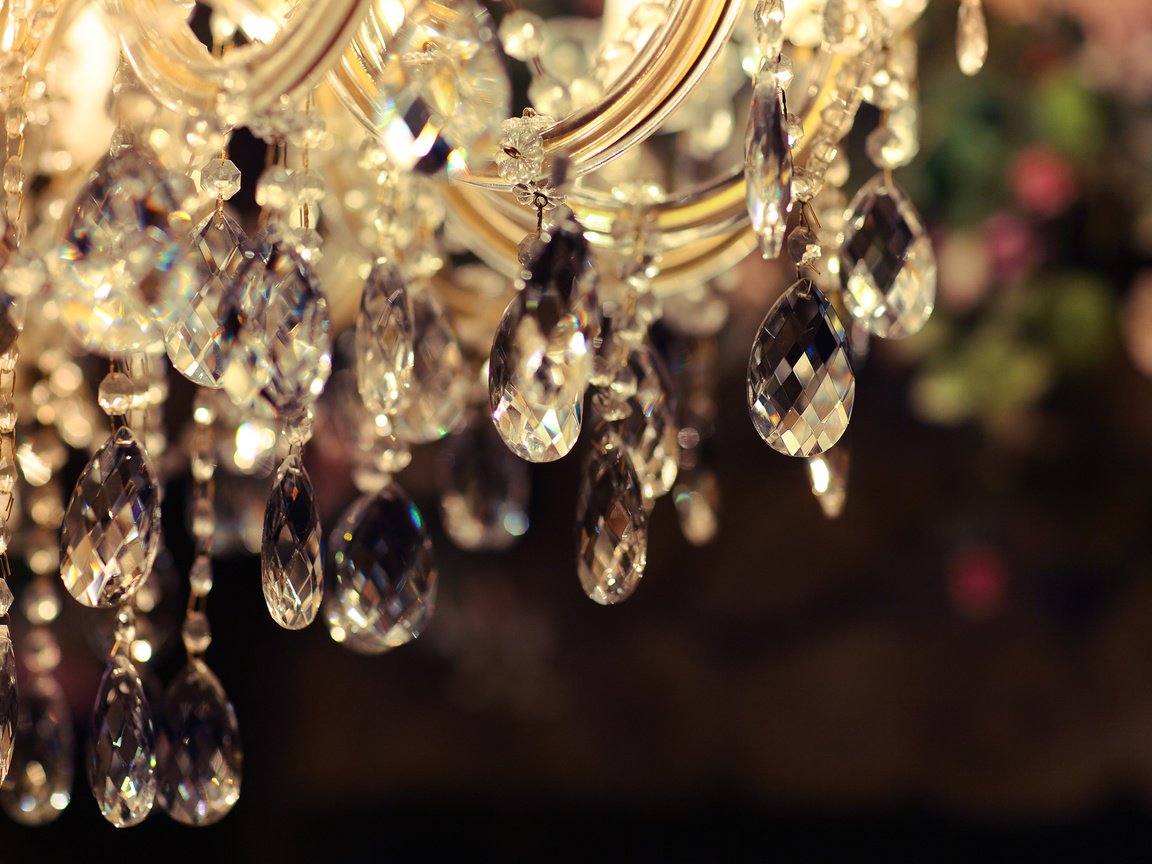 Обои люстра, хрусталь, подвески, chandelier, crystal, suspension разрешение 2880x1800 Загрузить