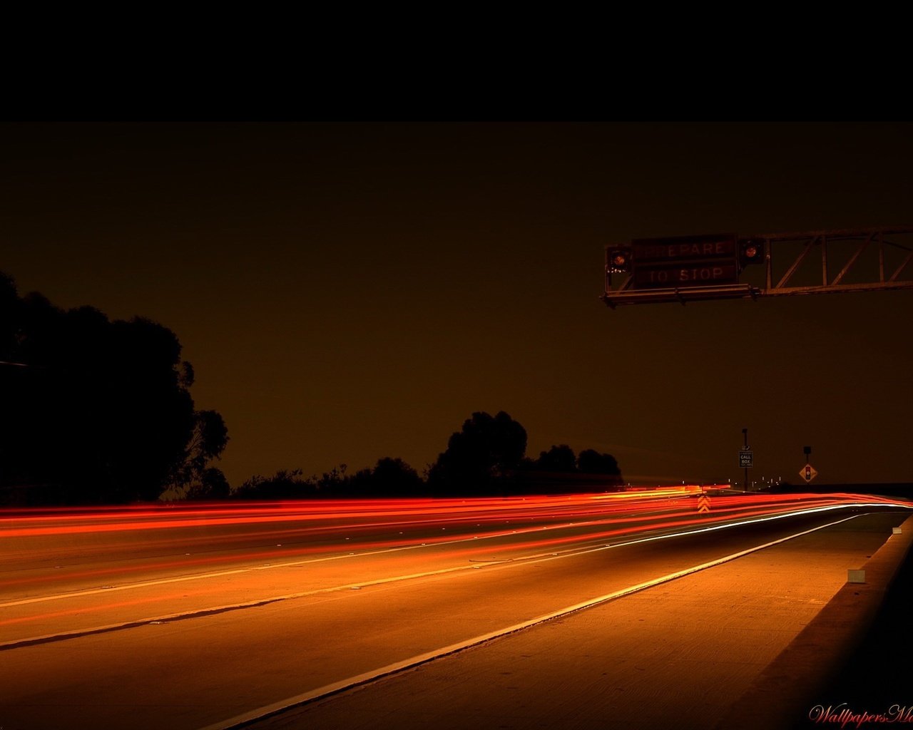 Обои дорога, ночь, огни, шоссе, road, night, lights, highway разрешение 1920x1440 Загрузить