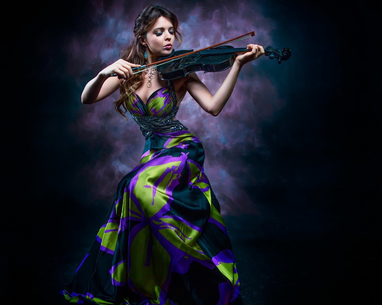 Обои девушка, скрипка, музыка, игра, the violinist, girl, violin, music, the game разрешение 2048x2047 Загрузить