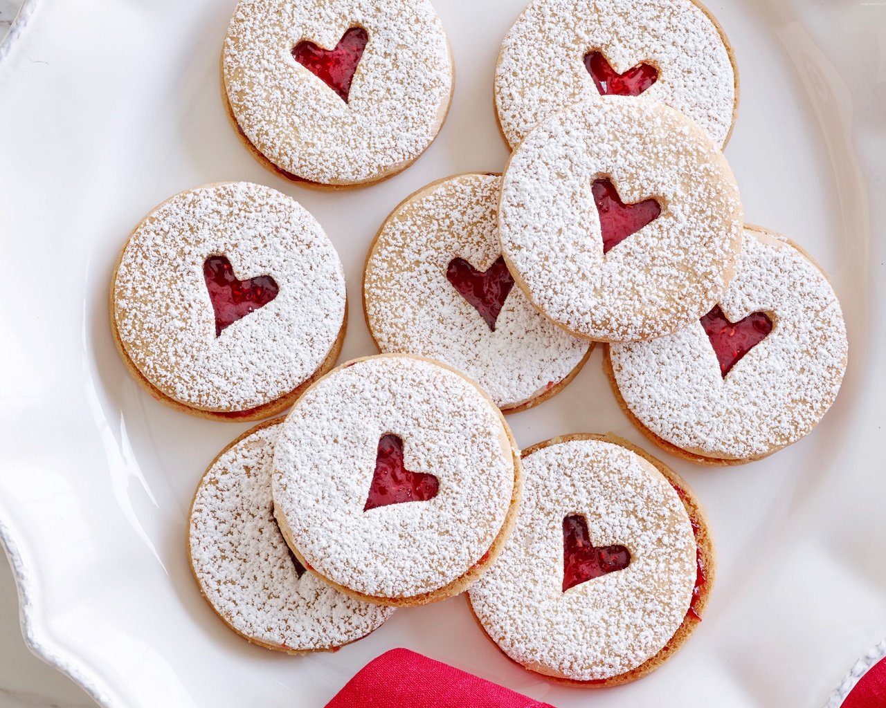 Обои сердце, джем, сладкое, печенье, выпечка, сердечка, heart, jam, sweet, cookies, cakes разрешение 4096x3072 Загрузить