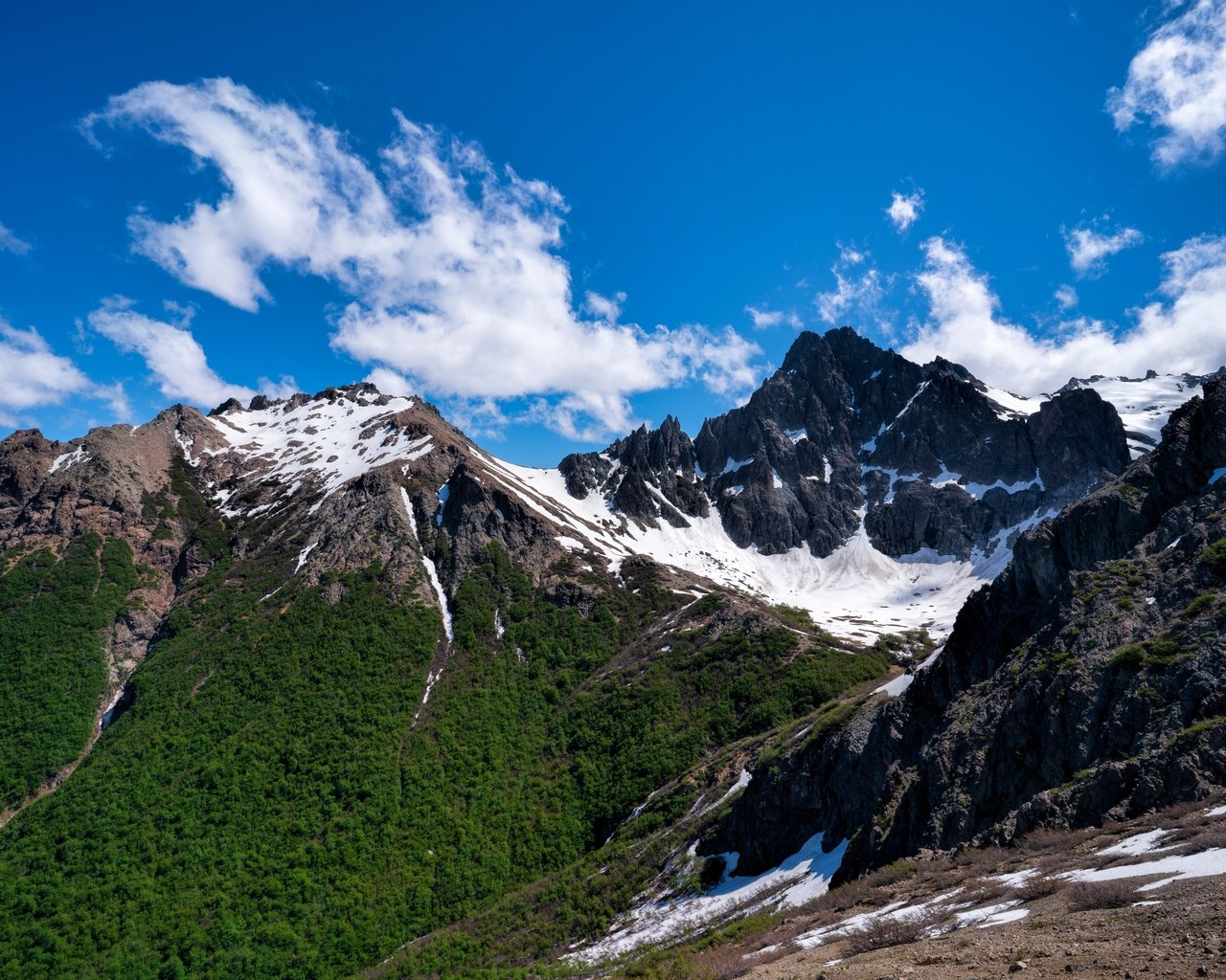 Обои горы, снег, пейзаж, аргентина, патагония, mountains, snow, landscape, argentina, patagonia разрешение 5120x3415 Загрузить