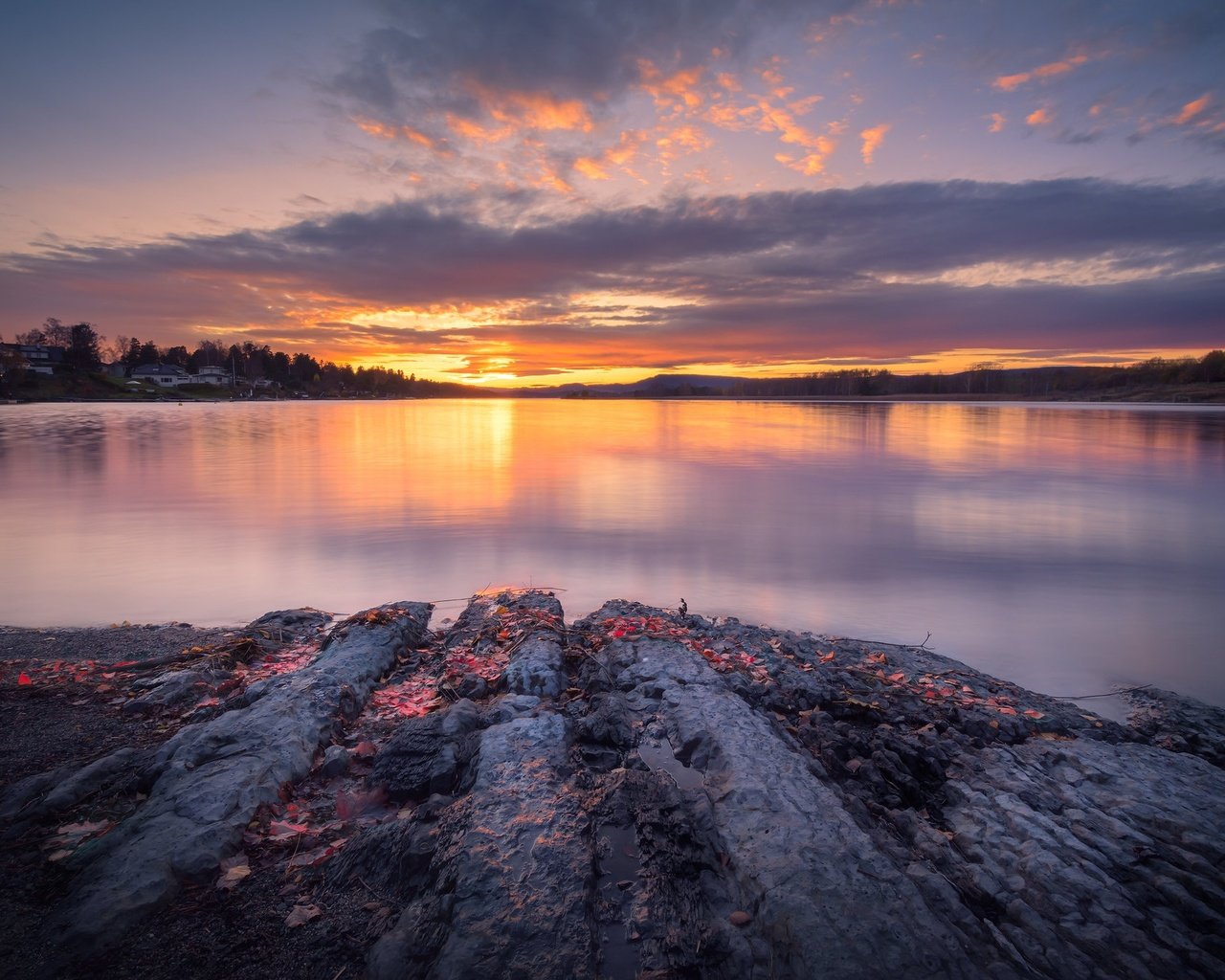 Обои озеро, берег, закат, lake, shore, sunset разрешение 2048x1365 Загрузить