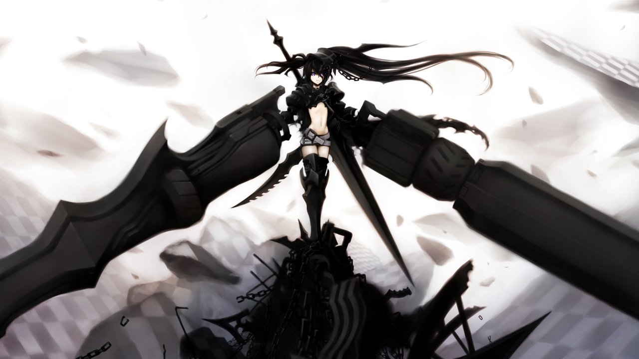 Обои меч, black rock shooter, оружее, sword, weapon разрешение 1920x1200 Загрузить