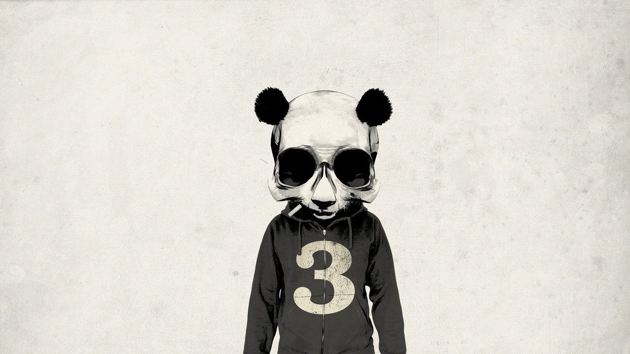 Обои панда, минимал, seryj, chelovek, sigareta, panda, minimal разрешение 1920x1080 Загрузить