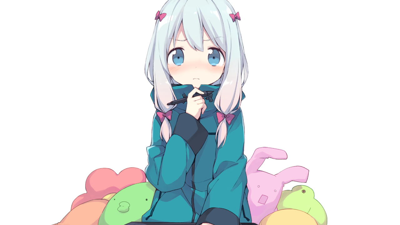 Обои девушка, аниме, лицо, лоли, белые волосы, izumi sagiri, eromanga-sensei, girl, anime, face, loli, white hair разрешение 1920x1200 Загрузить