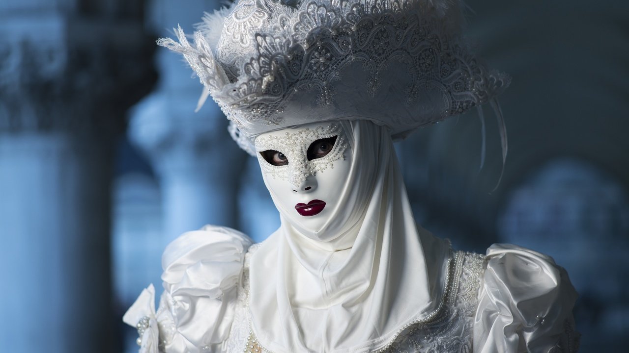 Обои маска, белый, костюм, шляпа, карнавал, mask, white, costume, hat, carnival разрешение 2048x1331 Загрузить