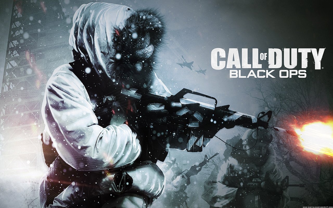 Обои зима, call of duty, автомат, black ops, winter, machine разрешение 1920x1200 Загрузить