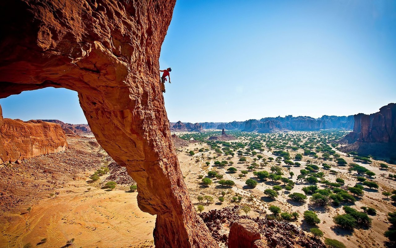 Обои скалы, природа, скала, каньон, человек, высота, спорт, скалолазание, rocks, nature, rock, canyon, people, height, sport, climbing разрешение 1920x1080 Загрузить