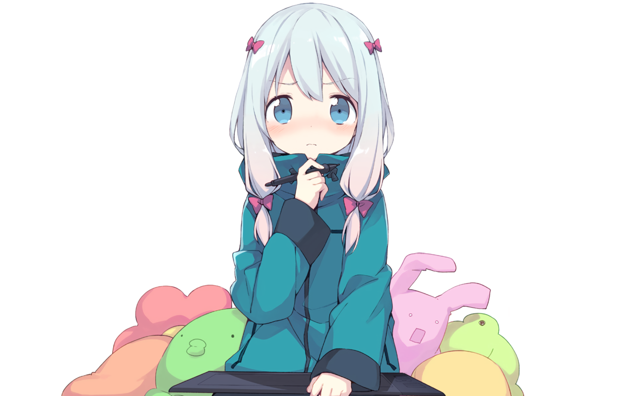 Обои девушка, аниме, лицо, лоли, белые волосы, izumi sagiri, eromanga-sensei, girl, anime, face, loli, white hair разрешение 1920x1200 Загрузить