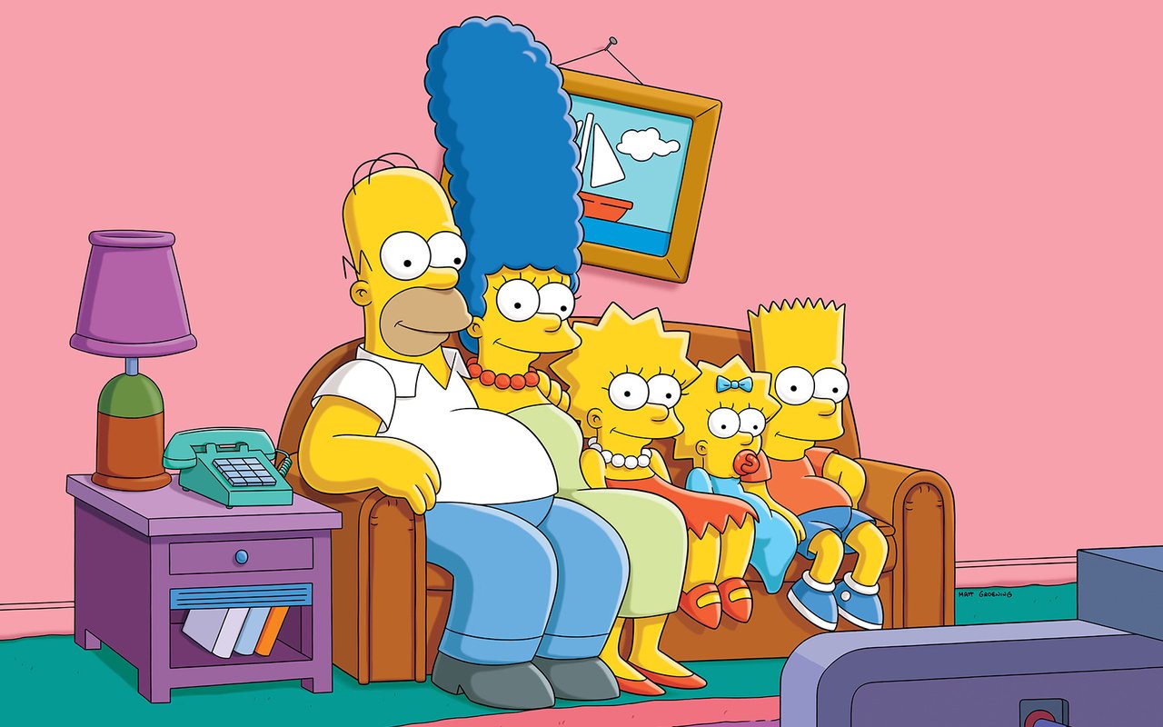 Обои диван, симпсоны, sofa, the simpsons разрешение 1920x1080 Загрузить