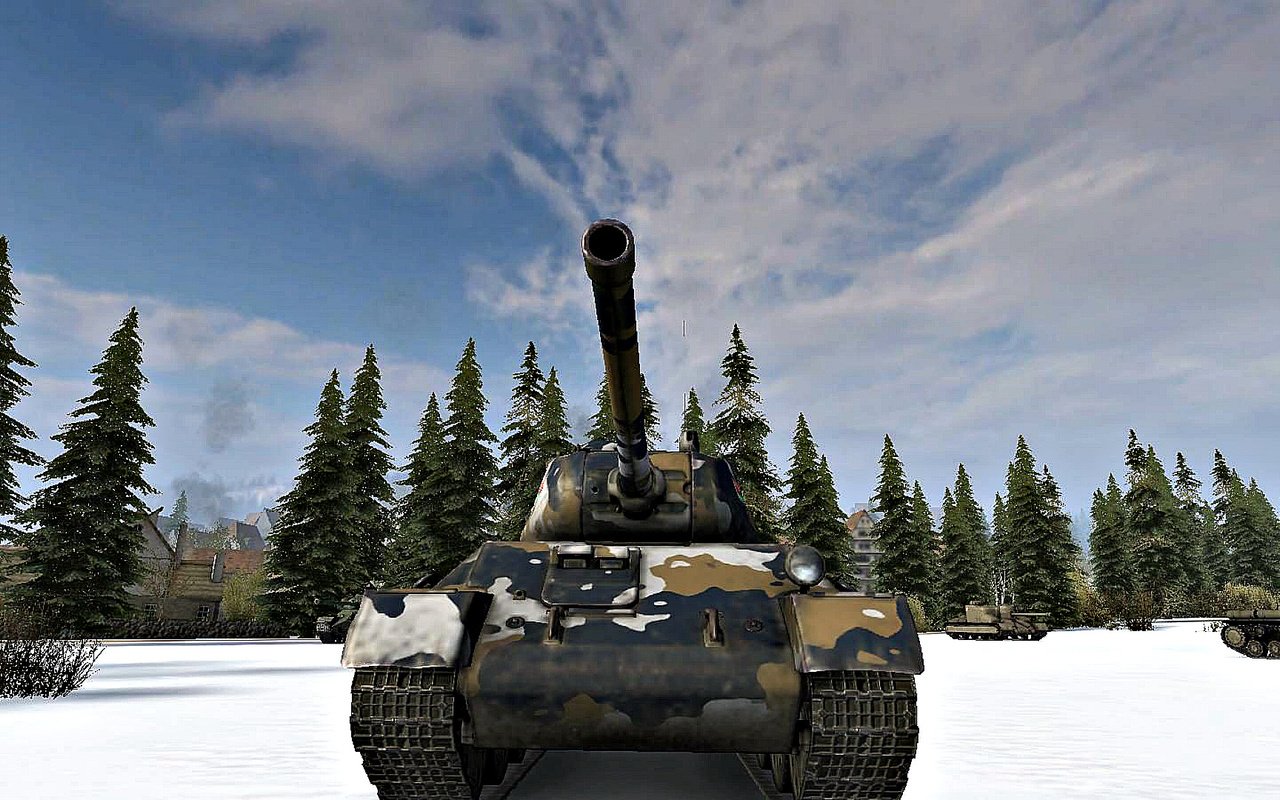 Обои танк, игра, мир танков, т 43, зимний камуфляж, tank, the game, world of tanks, t 43, winter camo разрешение 1920x1080 Загрузить