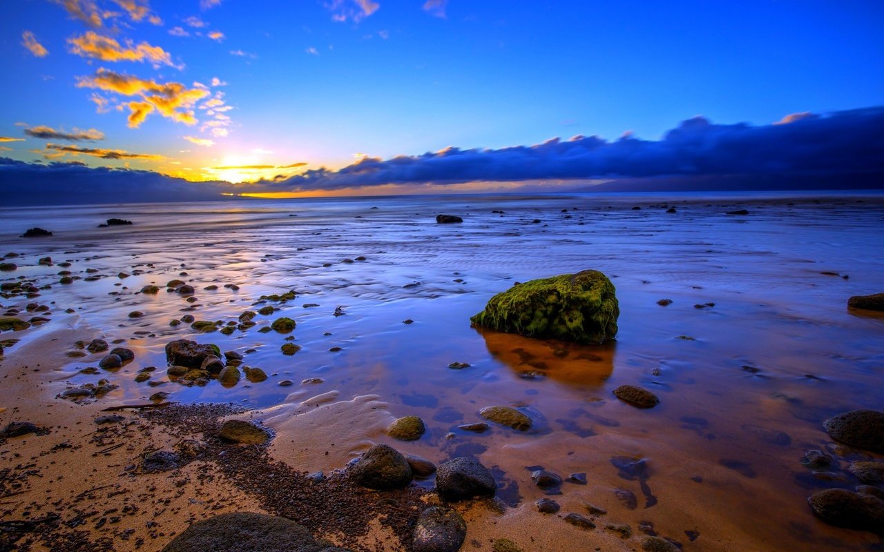 Обои камни, пляж, побережье, океан, сша, гавайи, остров мауи, stones, beach, coast, the ocean, usa, hawaii разрешение 2560x1600 Загрузить