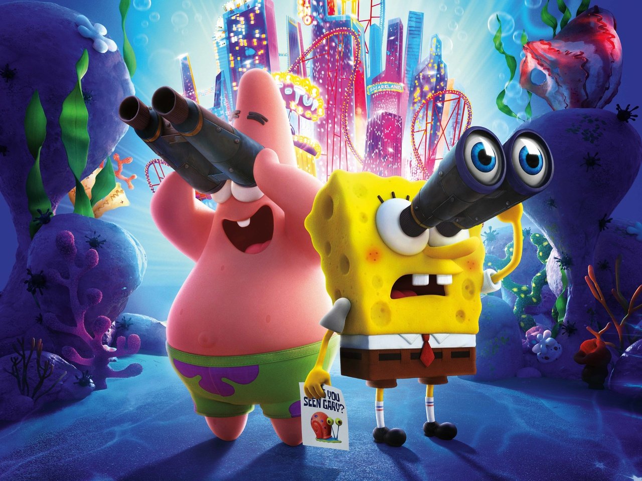 Обои губка боб, патрик, the spongebob movie: sponge on the run, spongebob, patrick разрешение 7680x4320 Загрузить