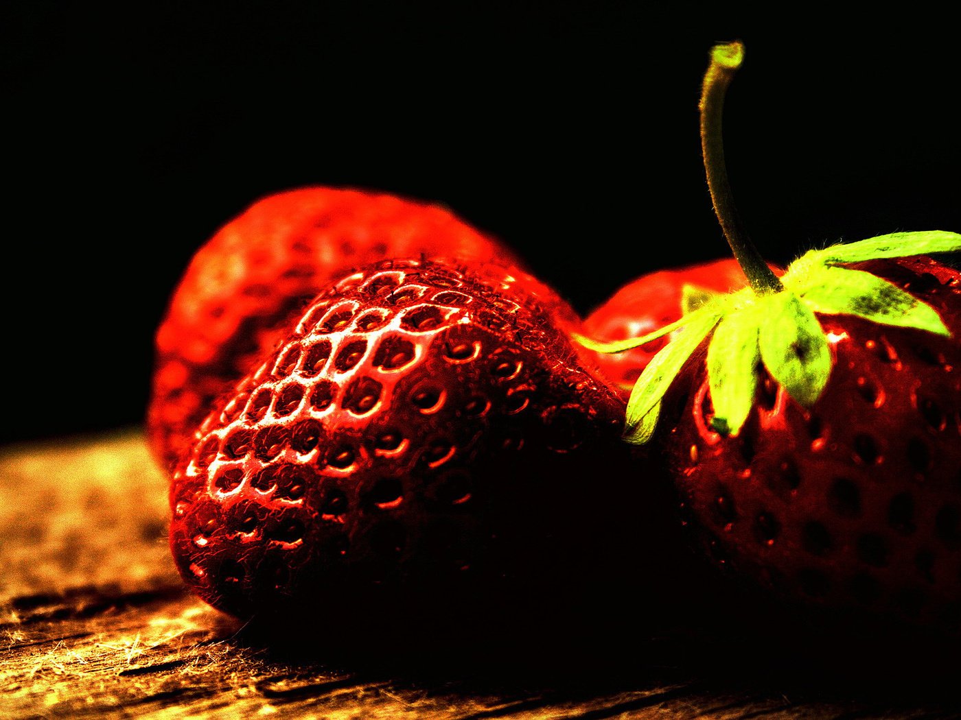Обои макро, клубника, ягоды, macro, strawberry, berries разрешение 1920x1200 Загрузить