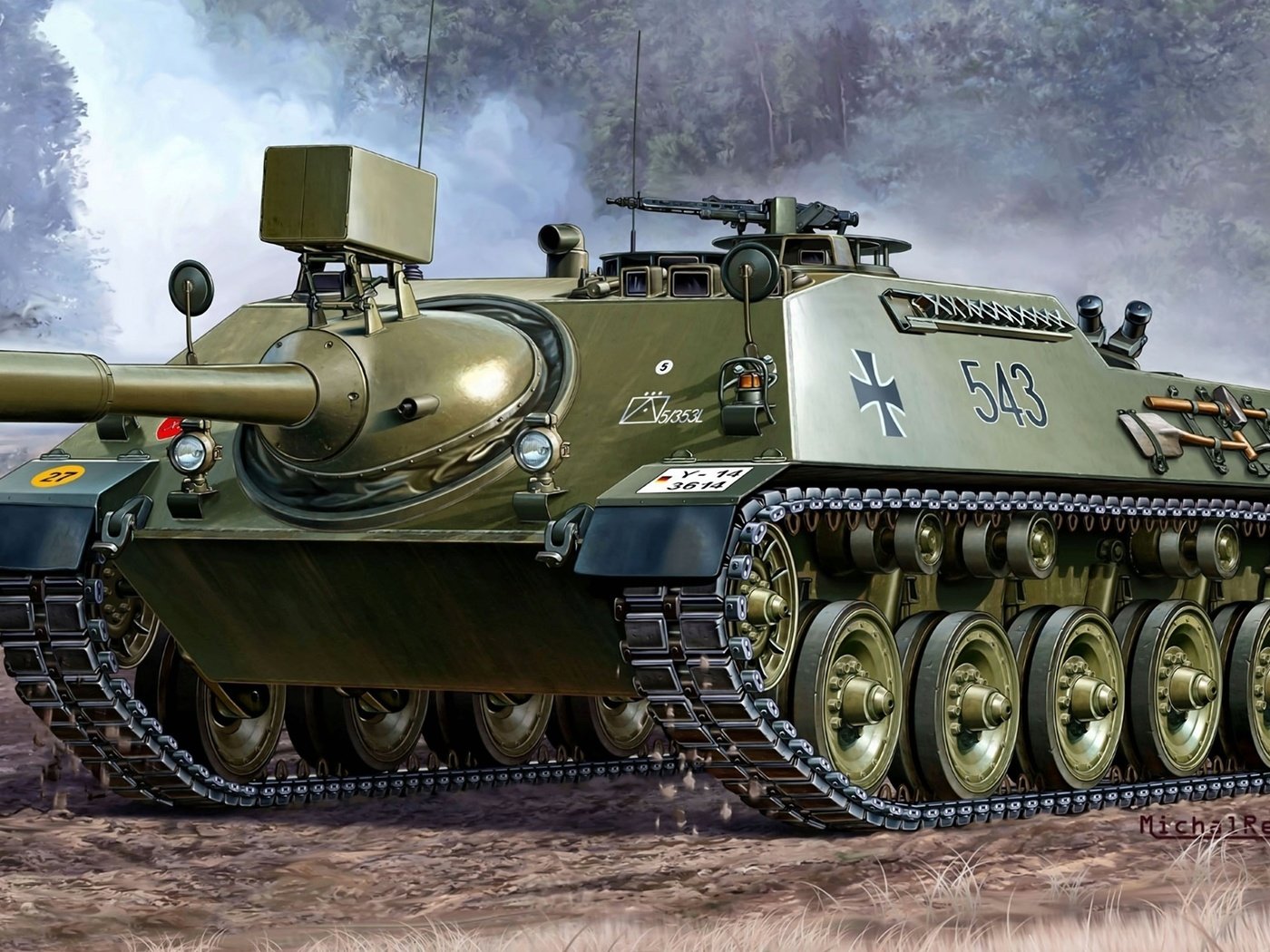 Обои рисунок, немецкая, самоходная, противотанковая, figure, german, self-propelled, anti-tank разрешение 2560x1440 Загрузить