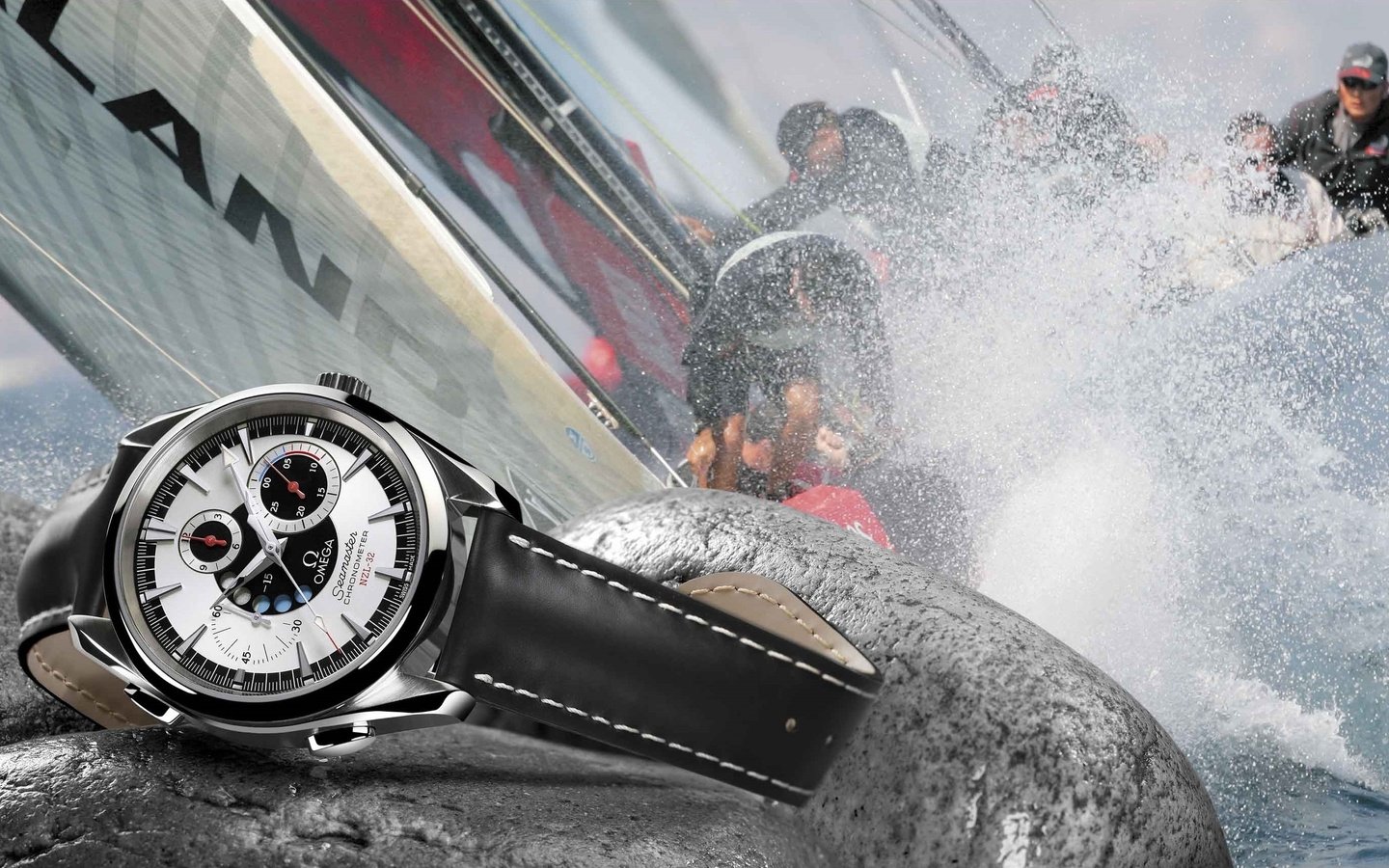 Обои часы, omega, seamaster, nzl-32, наручные часы, водонепроницаемые, watch, wrist watch разрешение 2560x1600 Загрузить