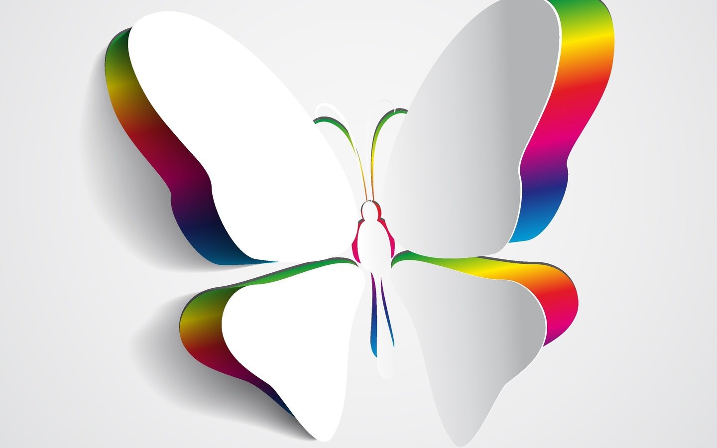 Обои фон, цвет, бабочка, крылья, 3д, background, color, butterfly, wings, 3d разрешение 2995x2142 Загрузить